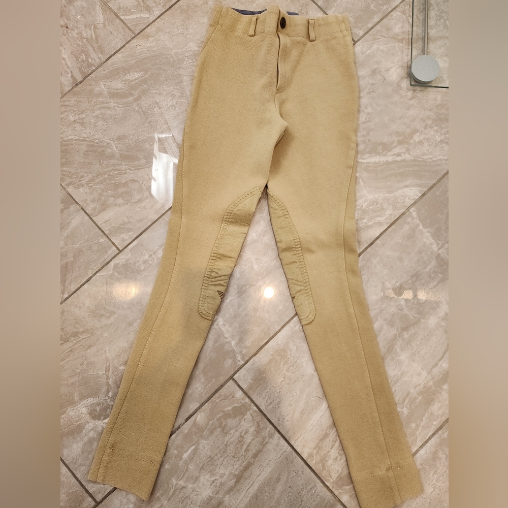 Equestrian - Beige girls pants - Size 14
